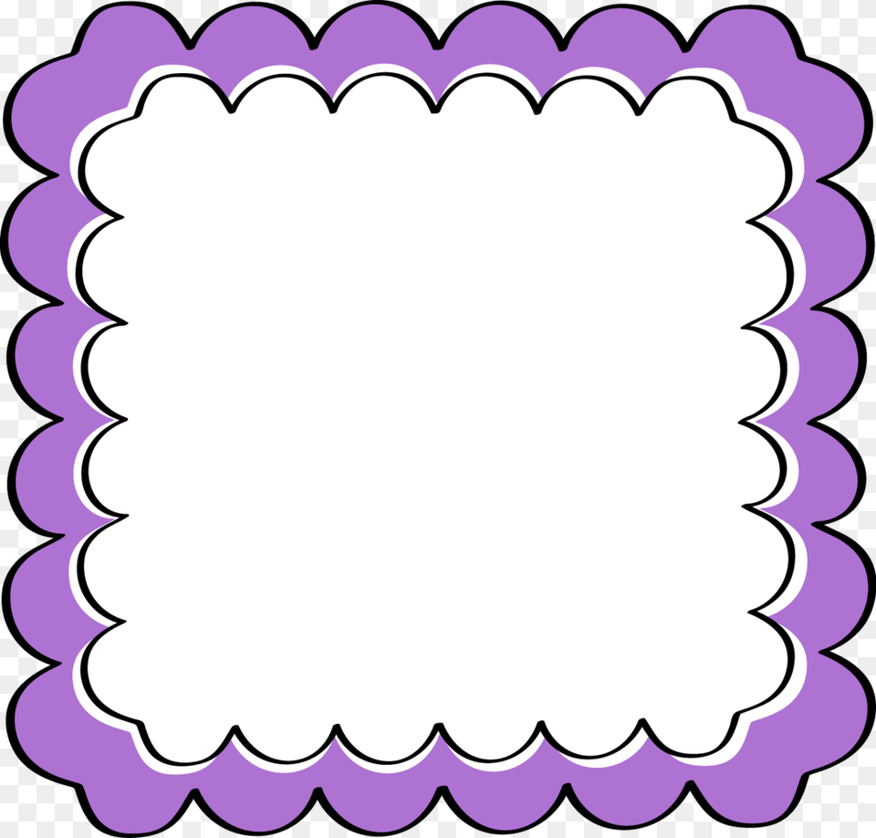 Printable Purple Border Clip Art, Home Decor Png Image