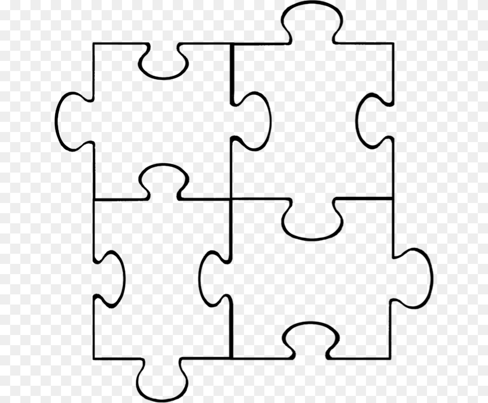 Printable Puzzle Piece Autism Awareness, Gray Free Transparent Png