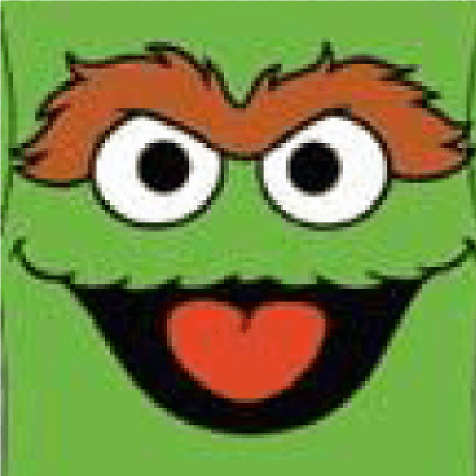 Printable Sesame Street Characters Faces, Green, Face, Head, Person Png Image