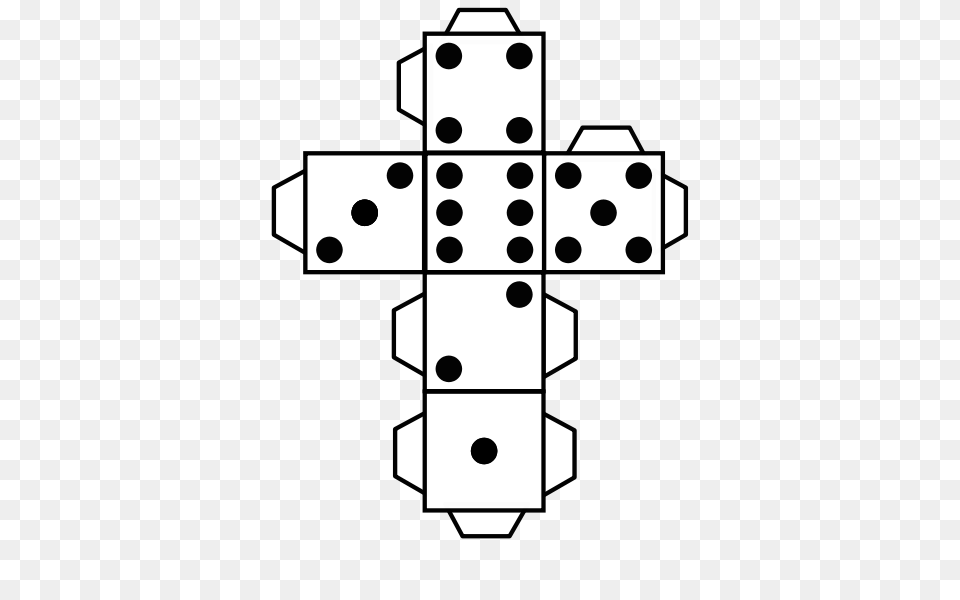 Printable Sided Dice Them Or Print, Game, Domino, Cross, Symbol Free Png Download
