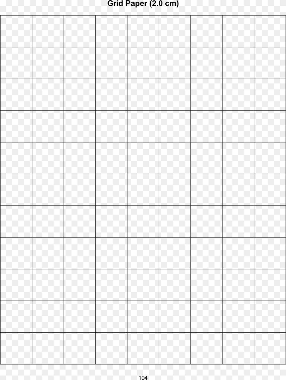 Printable Square Grid Paper Main Number, Gray Png Image
