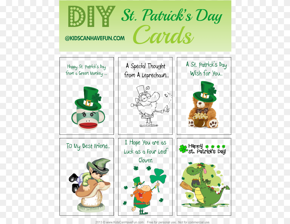 Printable St Patricks Day Cards, Advertisement, Poster, Baby, Person Free Transparent Png