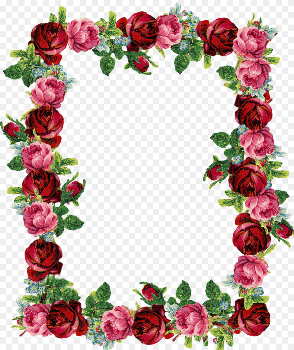 Printable Stationery Rose Frame, Art, Floral Design, Flower, Graphics Free Png Download