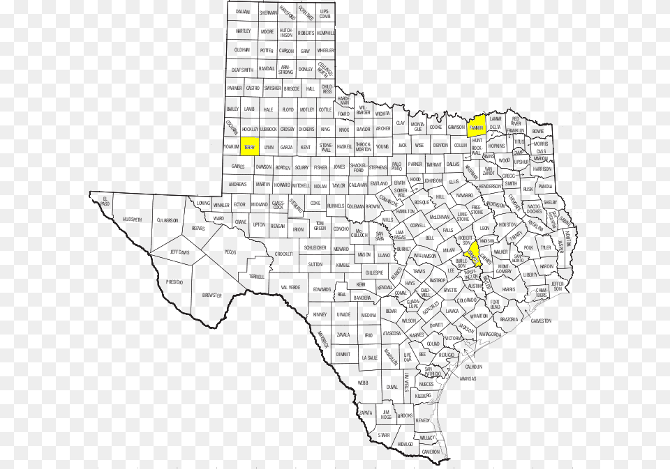 Printable Texas County Map Pdf, Chart, Plot Free Png Download