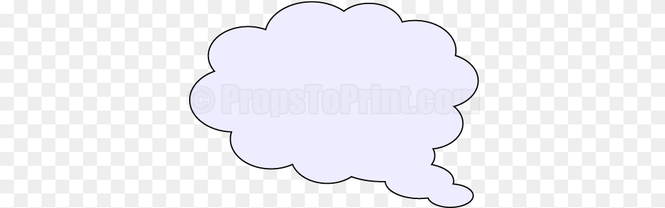 Printable Thought Cloud Photo Booth Clip Art, Nature, Outdoors, Weather, Astronomy Free Png