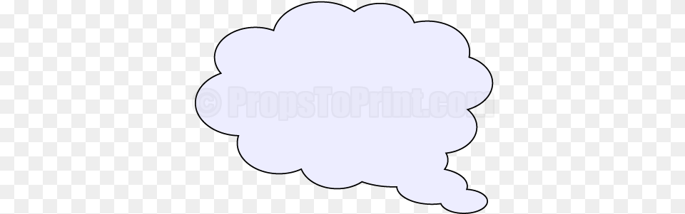 Printable Thought Cloud Photo Booth Prop, Nature, Outdoors, Weather, Astronomy Free Png