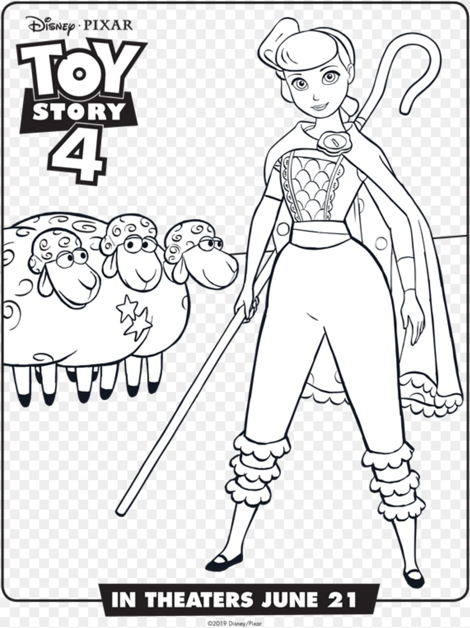 Printable Toy Story 4 Coloring Pages Transparent Toy Story 4 Coloring Pages, Book, Comics, People, Person Free Png