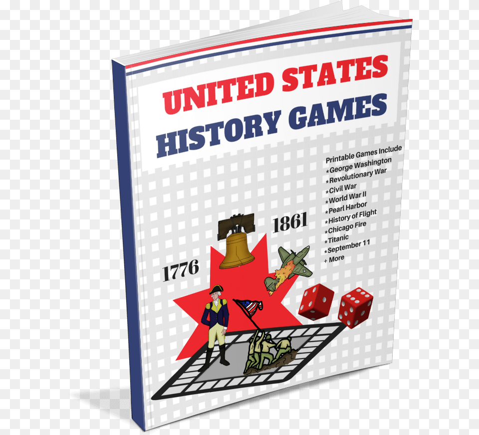 Printable United States History Games Book Book Cover, Advertisement, Poster, Person Free Png