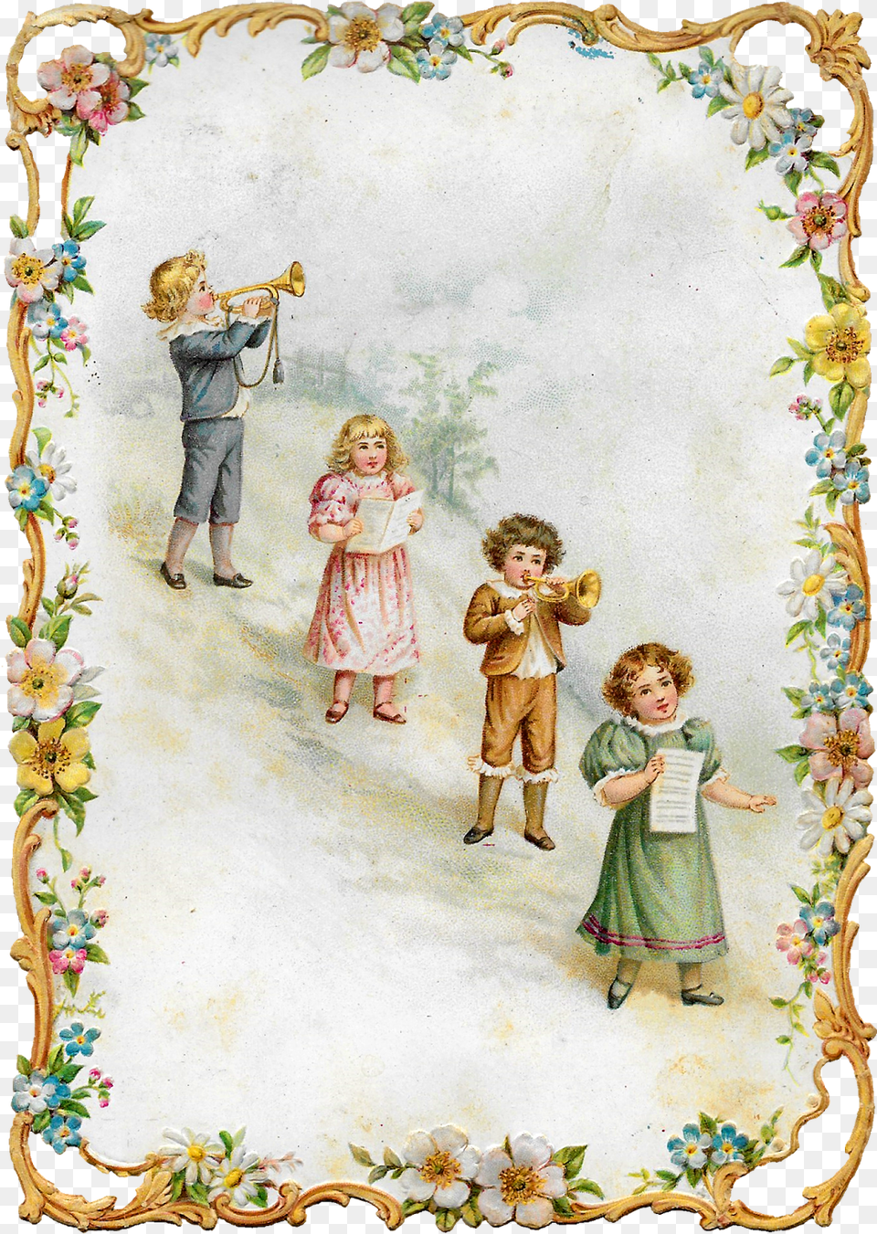 Printable Victorian Card Design Download Christmas Day, Child, Person, Female, Girl Free Png