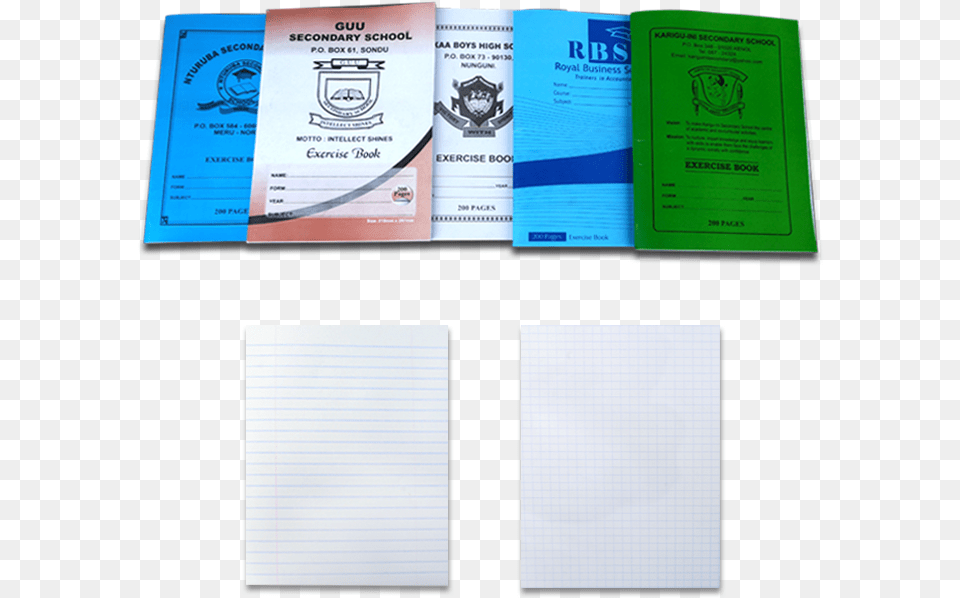 Printed A4 Branded Exercise Books, Text Png