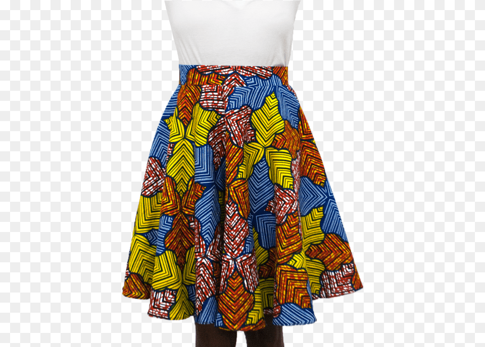 Printed Circle Skirt Day Dress, Clothing, Adult, Female, Person Free Png Download