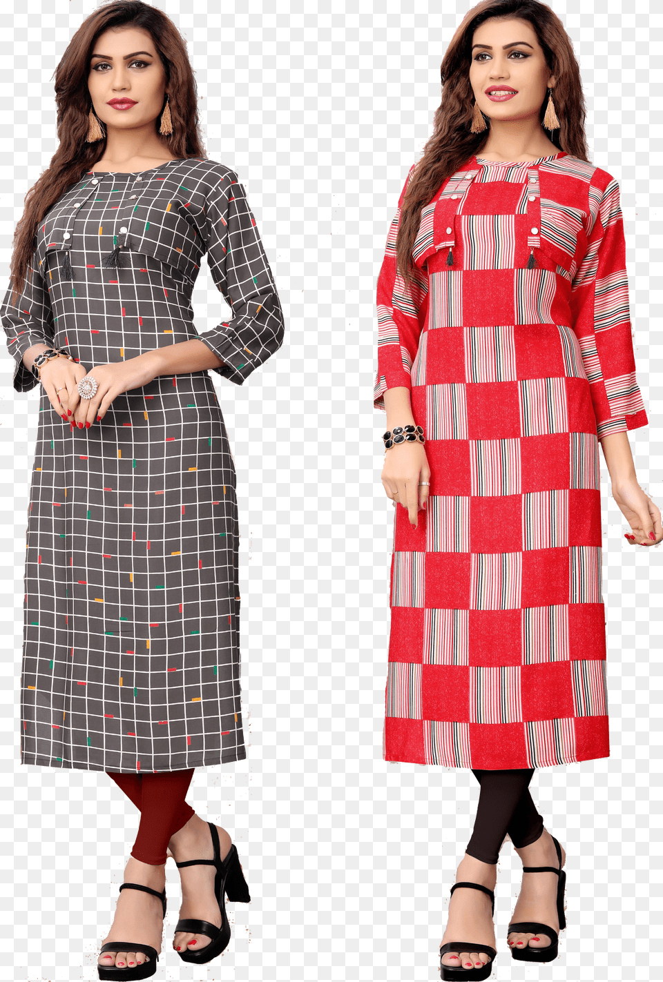 Printed Kurti Free Png Download