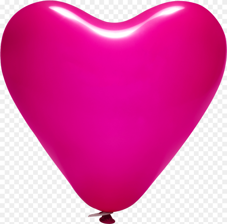 Printed Latex Heart Balloons Fuchsia Heart Balloon 6 Latex Free Png Download