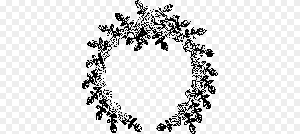 Printed Out And Colored In Red Pink Yellow Orange Floral Wreath Black And White Print, Accessories, Pattern Png Image