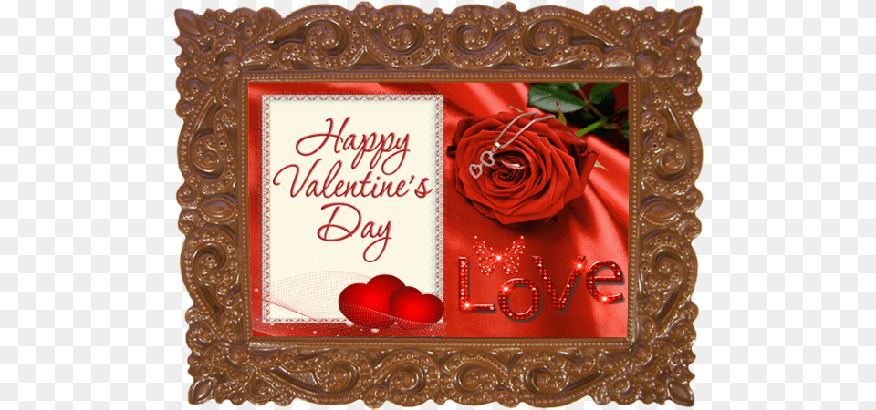 Printed Valentines Day Chocolate Frame Beautiful Love Frame Background Pics Hd, Envelope, Flower, Greeting Card, Mail Free Png