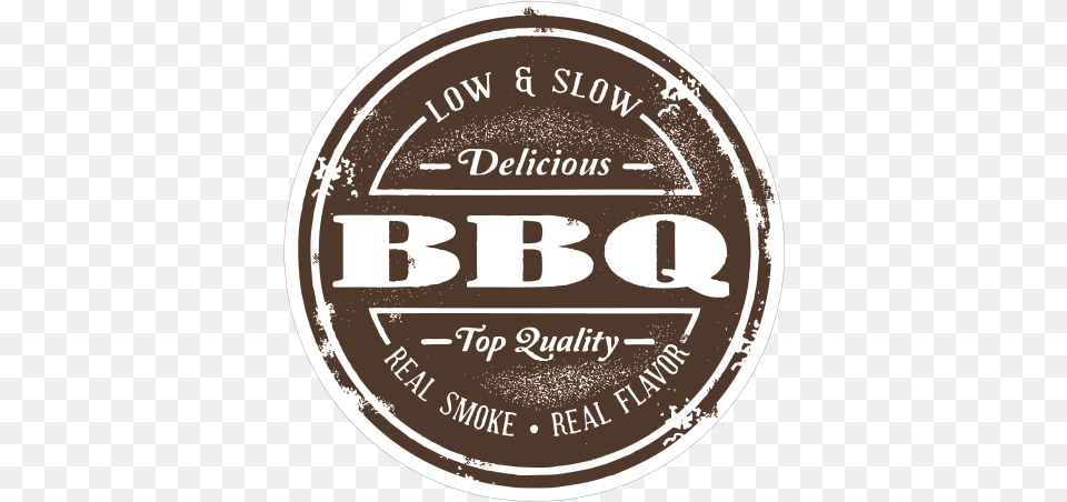 Printed Vinyl Barbeque Bbq Low And Slow Label, Alcohol, Beer, Beverage, Lager Free Png