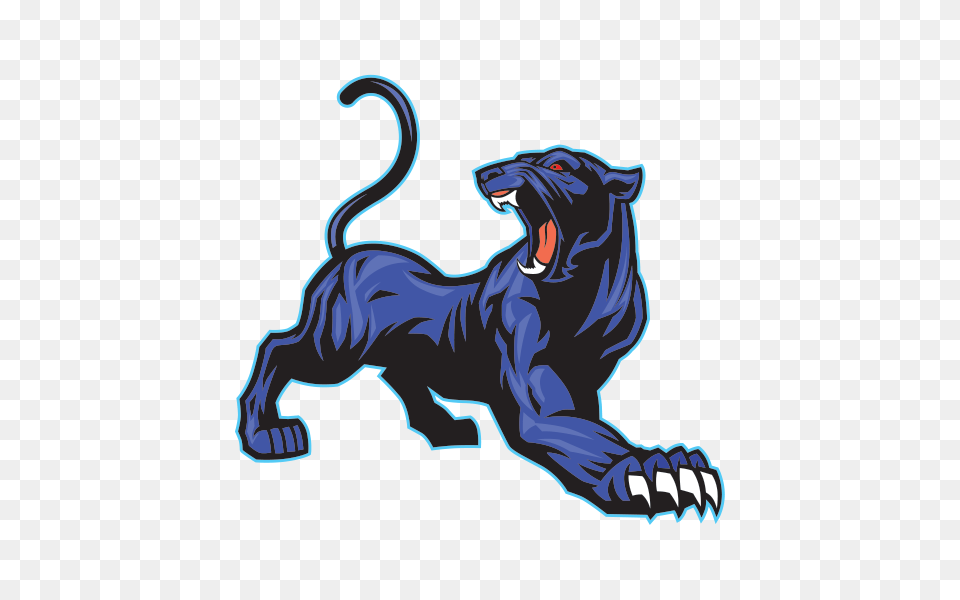 Printed Vinyl Blue Black Panther Stickers Factory, Animal, Mammal, Wildlife, Electronics Free Transparent Png