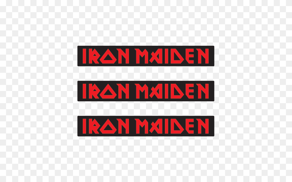 Printed Vinyl Iron Maiden Logo Stickers Factory, Text, Computer Hardware, Electronics, Hardware Png
