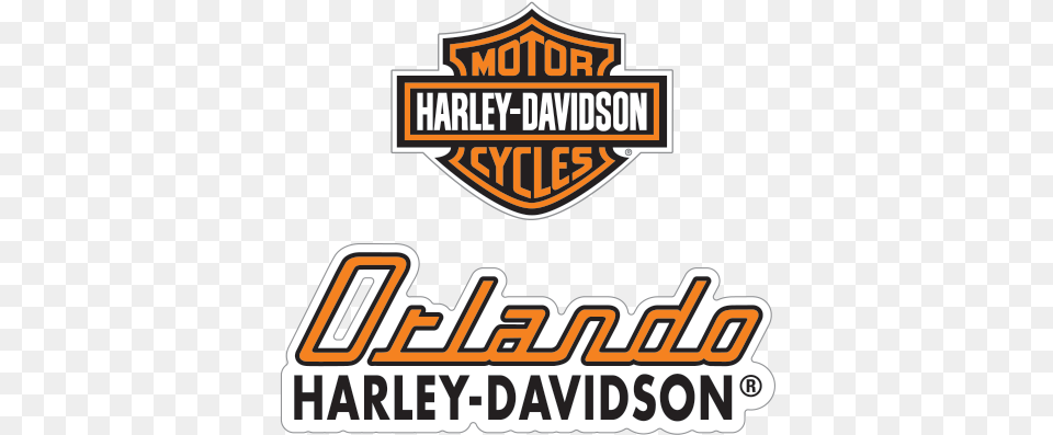 Printed Vinyl Orlando Harley Davidson Logo Stickers Factory Harley Davidson, Emblem, Symbol, Dynamite, Weapon Free Png Download