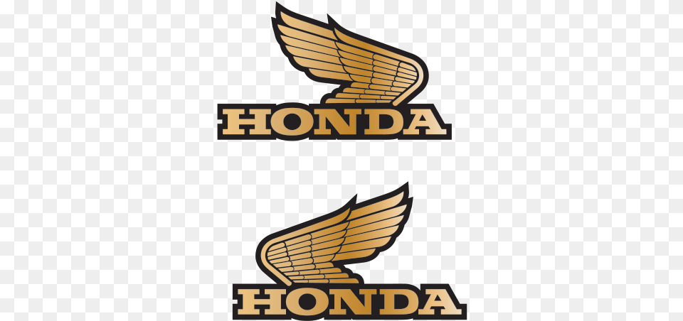 Printed Vinyl Pair Of Honda Wings Logo Emblem, Symbol Free Transparent Png
