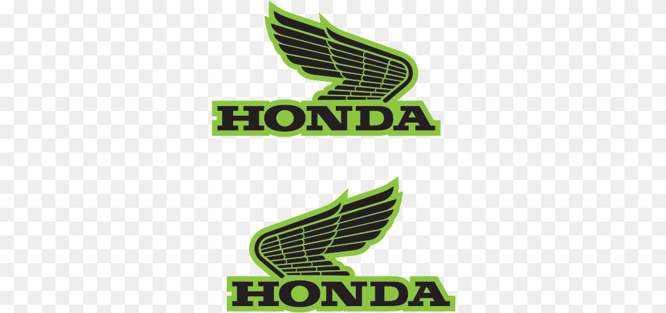 Printed Vinyl Pair Of Honda Wings Logo Honda Logo, Advertisement Free Png