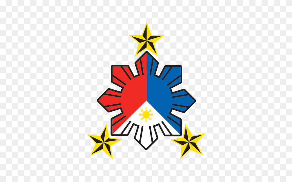 Printed Vinyl Philippine Flag Sun With Nautical Star Stickers, Star Symbol, Symbol, Emblem, Dynamite Free Transparent Png