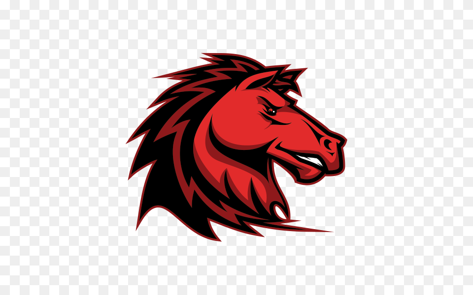 Printed Vinyl Power Red Horse Head Stickers Factory, Dragon, Adult, Female, Person Free Png Download