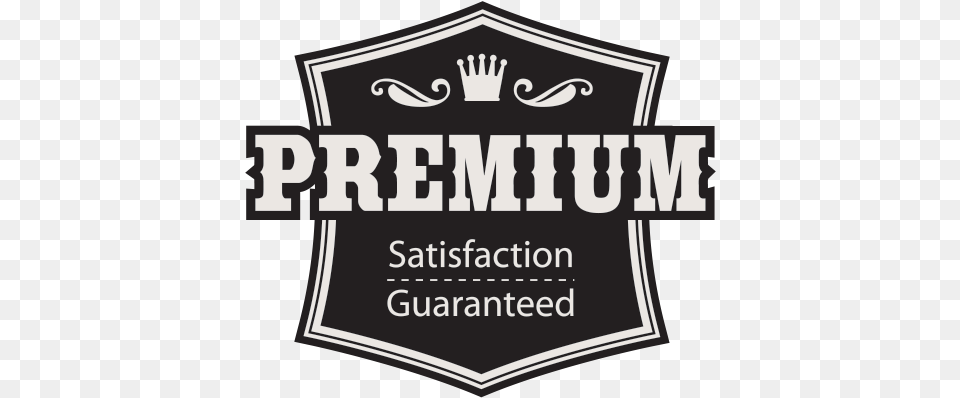 Printed Vinyl Premium Satisfaction Guaranteed Stickers Factory Myspace, Logo, Blackboard, Symbol Free Transparent Png