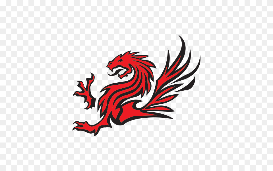 Printed Vinyl Red Dragon Stickers Factory, Animal, Fish, Sea Life, Shark Free Transparent Png