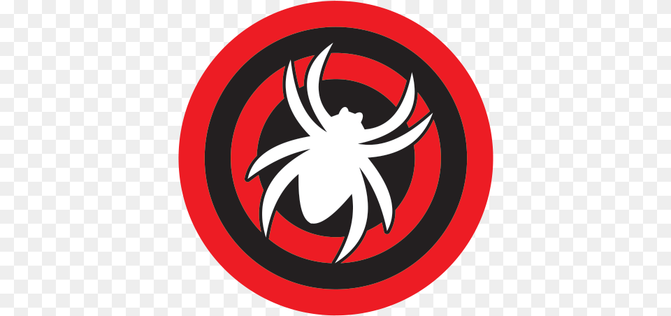Printed Vinyl Spider Sports Logo Emblem, Symbol Free Png