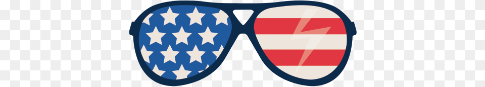 Printed Vinyl Usa Flag Glasses Usa Flag Sunglasses, Accessories Free Png Download