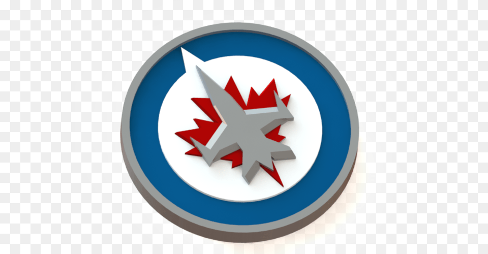 Printed Winnipeg Jets Logo, Symbol, Star Symbol, Plate Free Png