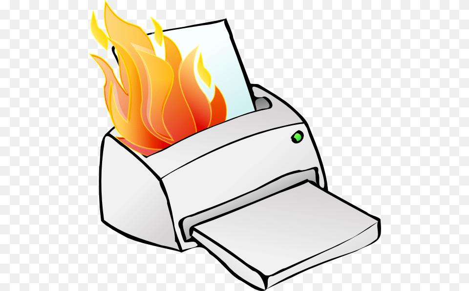 Printer Burning Clip Art Is, Computer Hardware, Electronics, Hardware, Machine Free Transparent Png