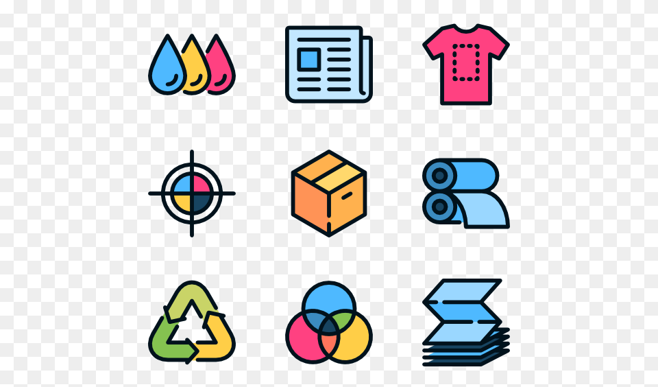 Printer Icons, Recycling Symbol, Symbol, Dynamite, Weapon Png Image