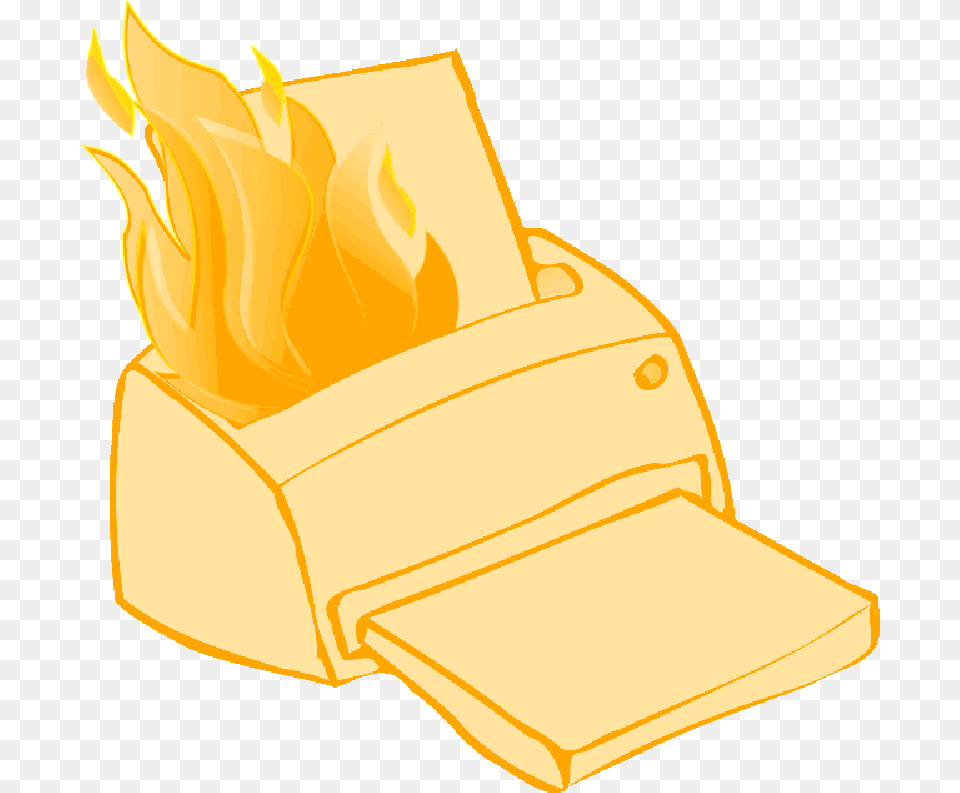 Printer Paper Fire Cartoon Hot Electronics Broken Paper, Bulldozer, Machine, Flame Png