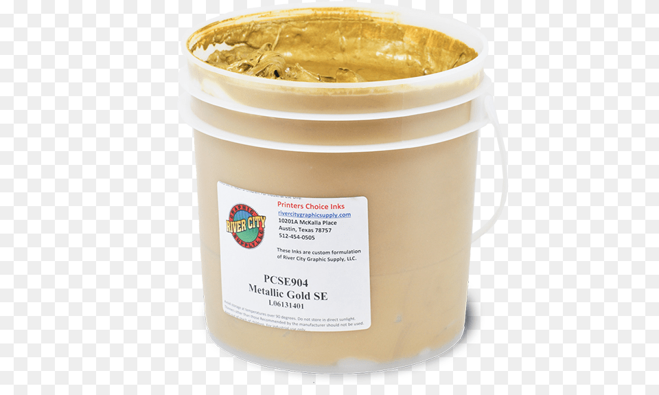 Printers Choice Metallic Gold Non Phthalate Plastisol Peanut Butter, Bucket, Bottle, Shaker Free Transparent Png