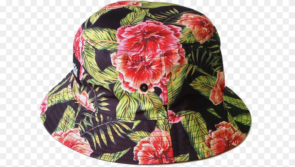 Printing Floral Pattern Bucket Hat Flower Bucket Hat, Clothing, Sun Hat, Adult, Female Free Png Download