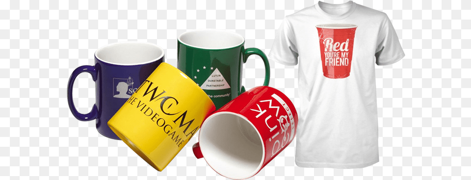 Printing Items, Clothing, Cup, T-shirt, Disposable Cup Png Image