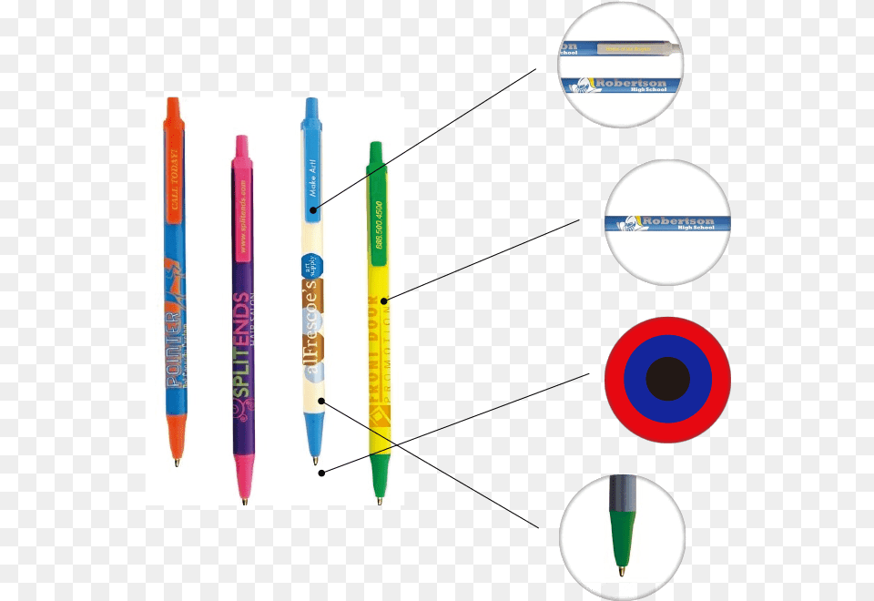 Printing Locations Great For Branding Black Blue 300 Bic Clic Stic Pens Personalized Custom Logo Or, Pen Png Image