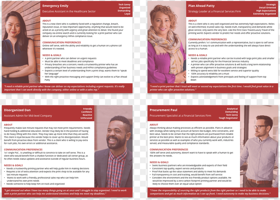 Printing Personas Flyer Png Image