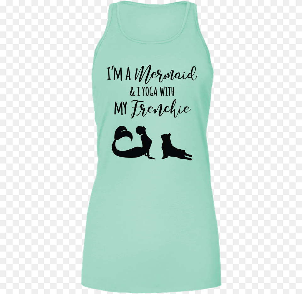 Printtech Bella Flowy Tank S Mint Green Yoga Mermaid Active Tank, Clothing, Tank Top, Animal, Canine Free Transparent Png