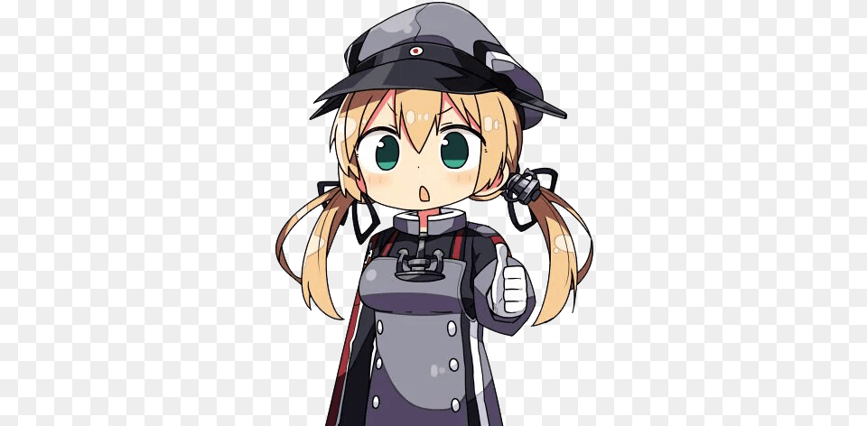 Prinz Good Job Kantai Collection Thumbs Up, Book, Comics, Publication, Person Free Png Download