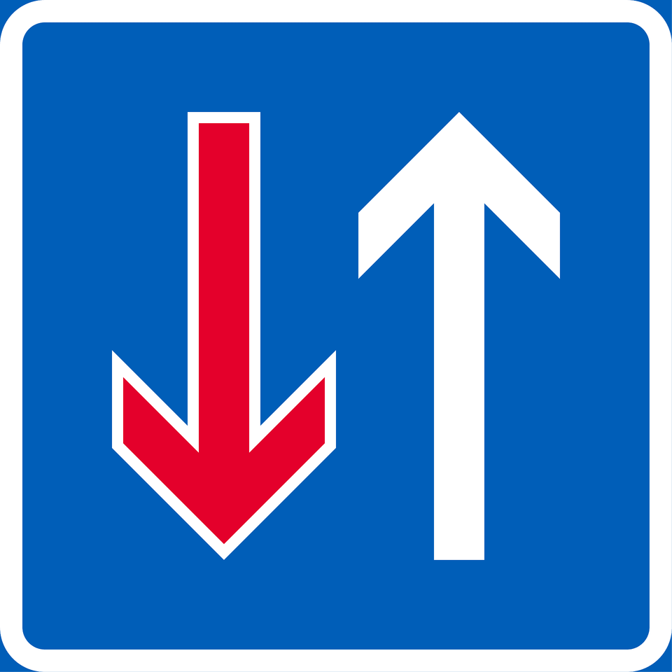 Priority Over Oncoming Vehicles Sign In Finland Clipart, Symbol, Road Sign Free Transparent Png