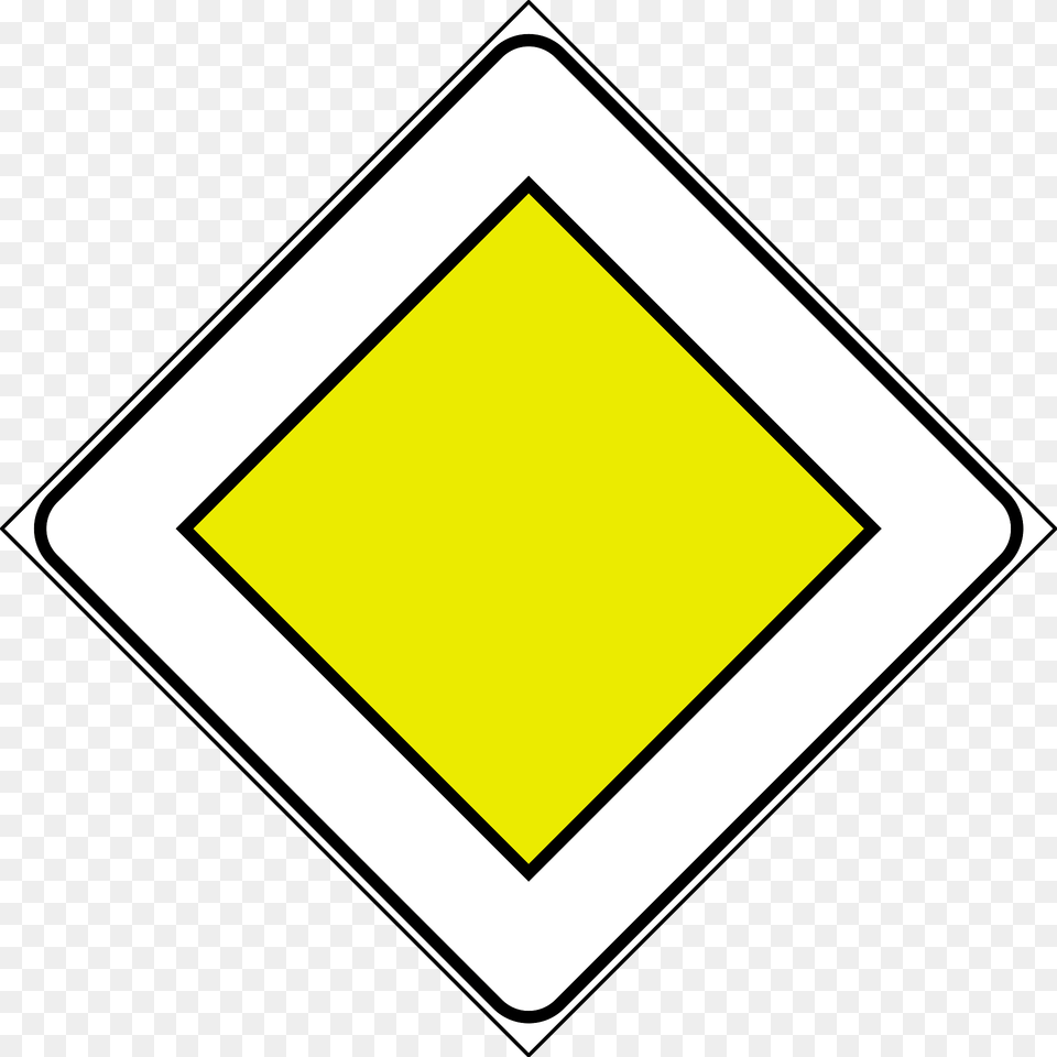 Priority Road Clipart, Sign, Symbol, Road Sign Png