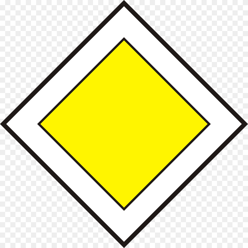 Priority Road Sign In Hungary Clipart, Blackboard, Symbol Free Png