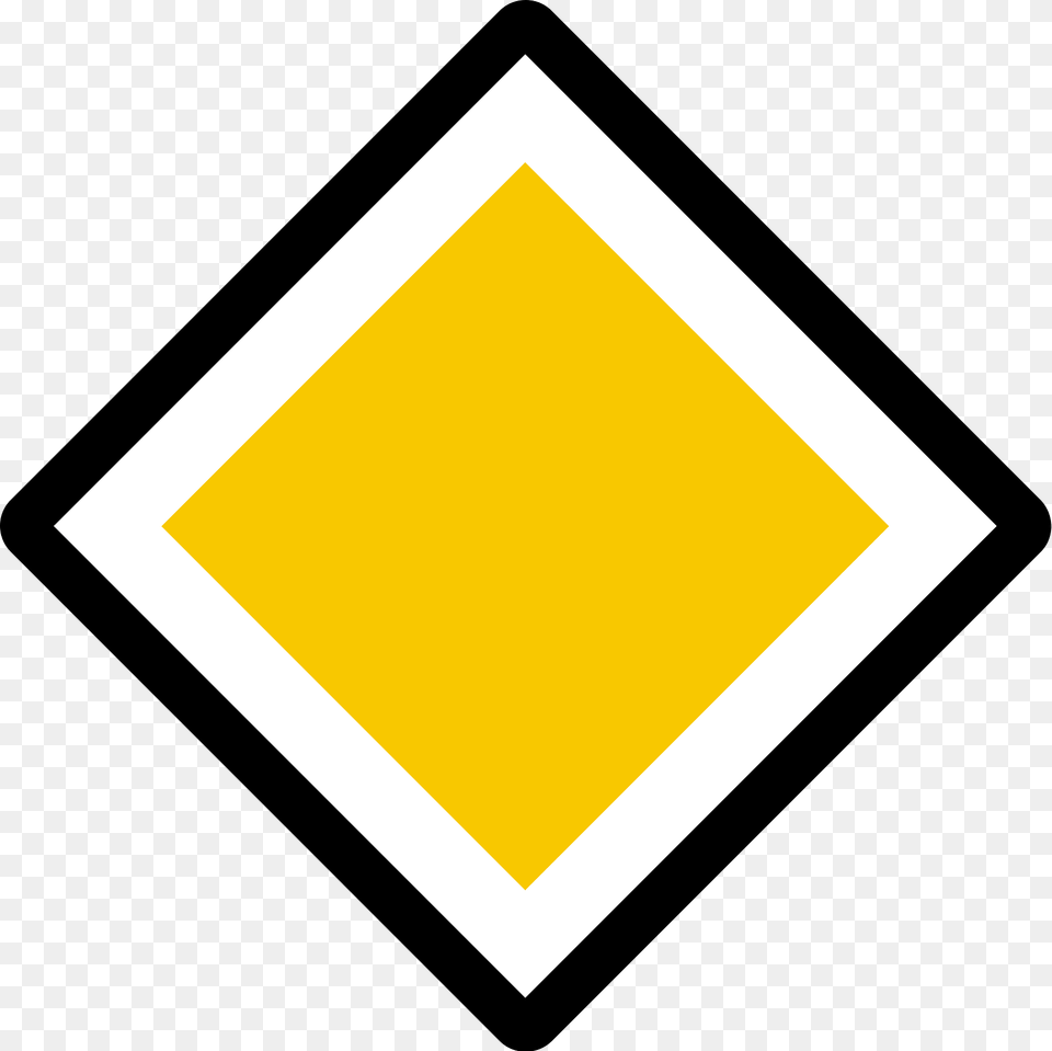 Priority Road Sign In Iceland Clipart, Blackboard, Symbol Free Png Download