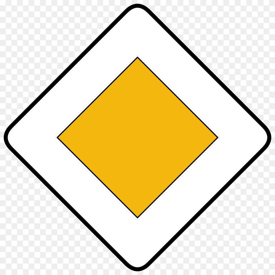 Priority Road Sign In Spain Clipart, Disk Free Transparent Png