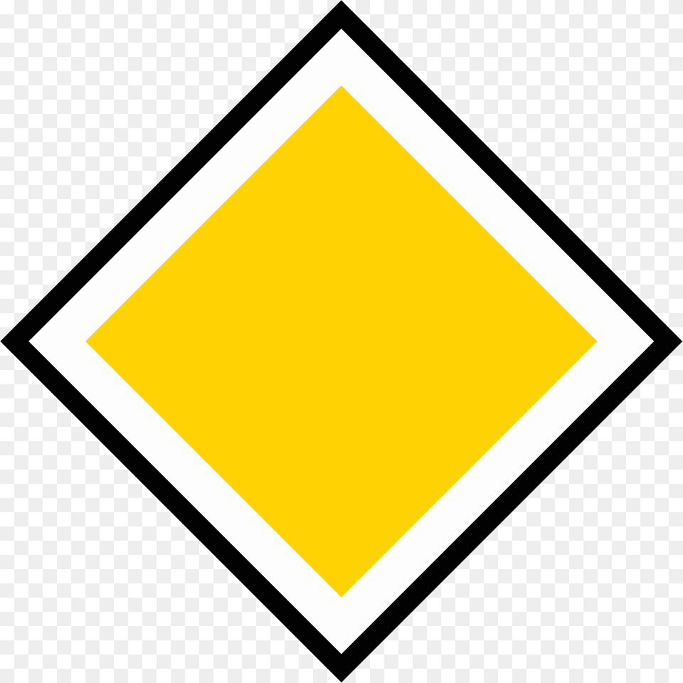 Priority Road Sign In Sweden Clipart, Blackboard Free Png