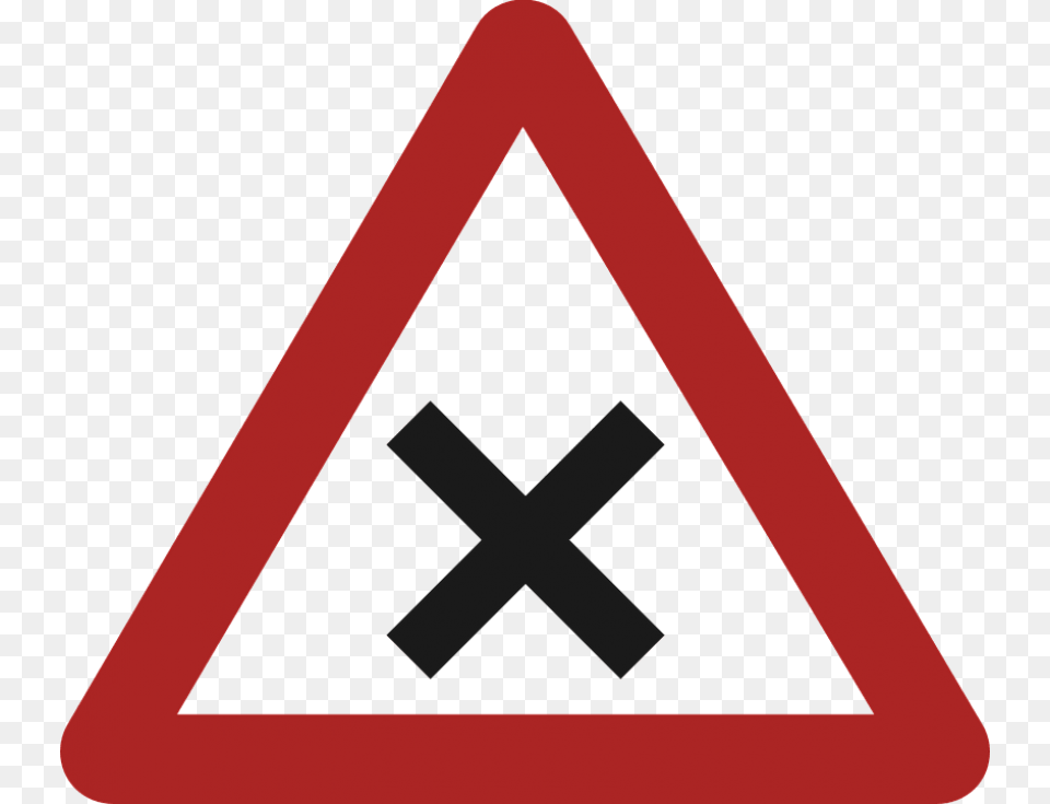 Priority To The Right Road Sign Road Signs Theory Test 2018, Symbol, Road Sign, Triangle Free Png