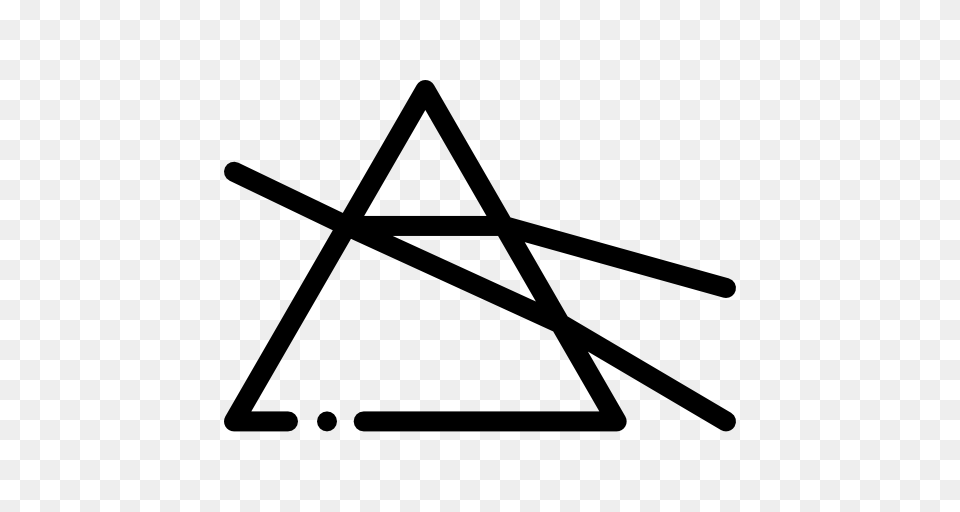 Prism, Triangle, Bow, Weapon, Symbol Free Transparent Png